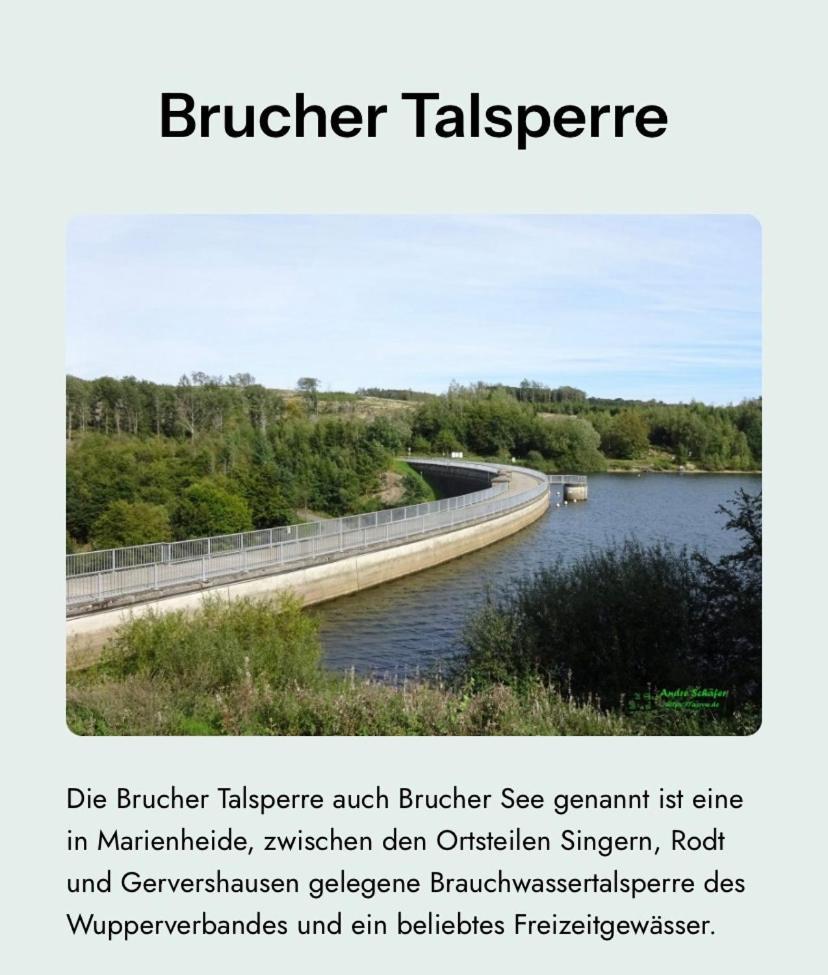 Bruchersee-Gummersbach Nord Marienheide Dış mekan fotoğraf